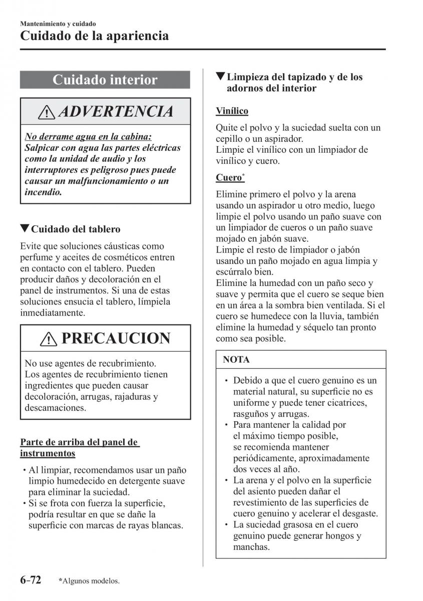 Mazda CX 3 manual del propietario / page 582