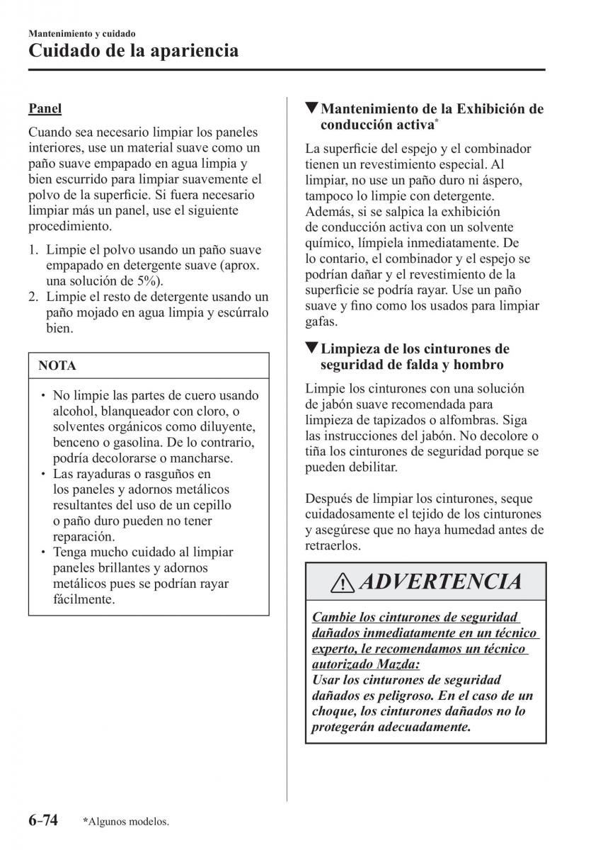 Mazda CX 3 manual del propietario / page 584