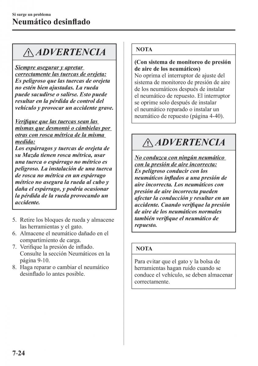 Mazda CX 3 manual del propietario / page 610