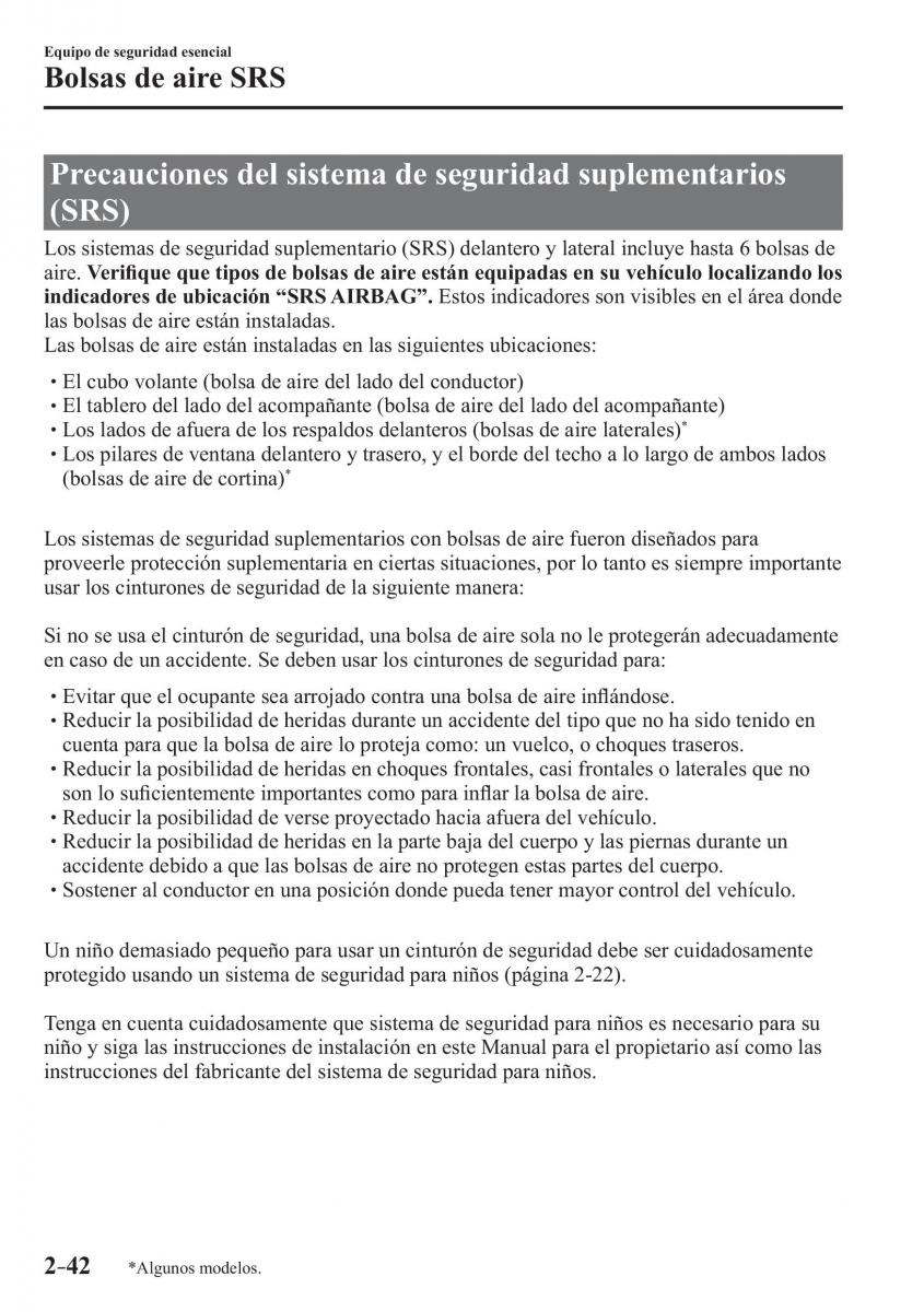 Mazda CX 3 manual del propietario / page 62