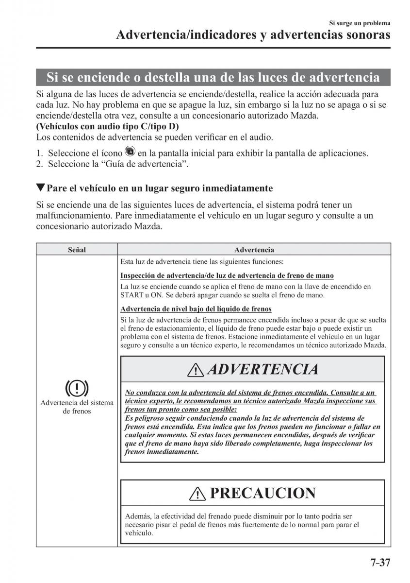 Mazda CX 3 manual del propietario / page 623