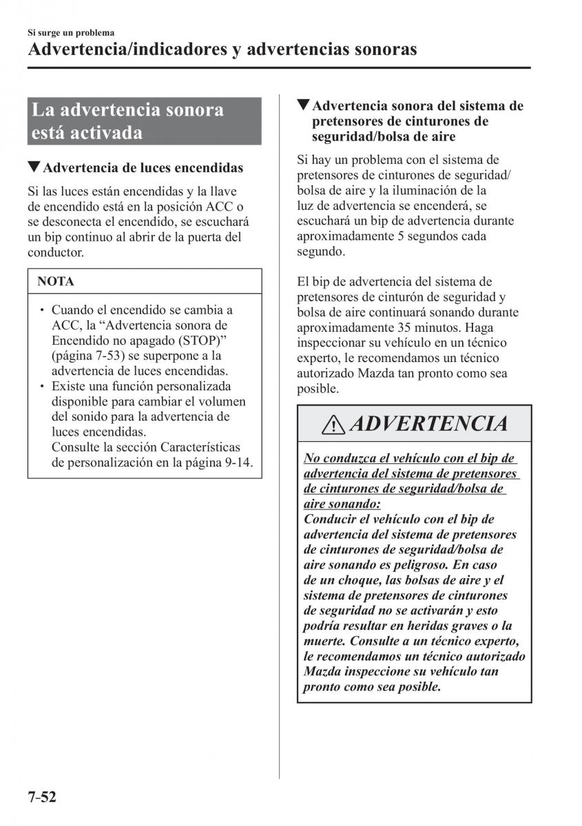 Mazda CX 3 manual del propietario / page 638