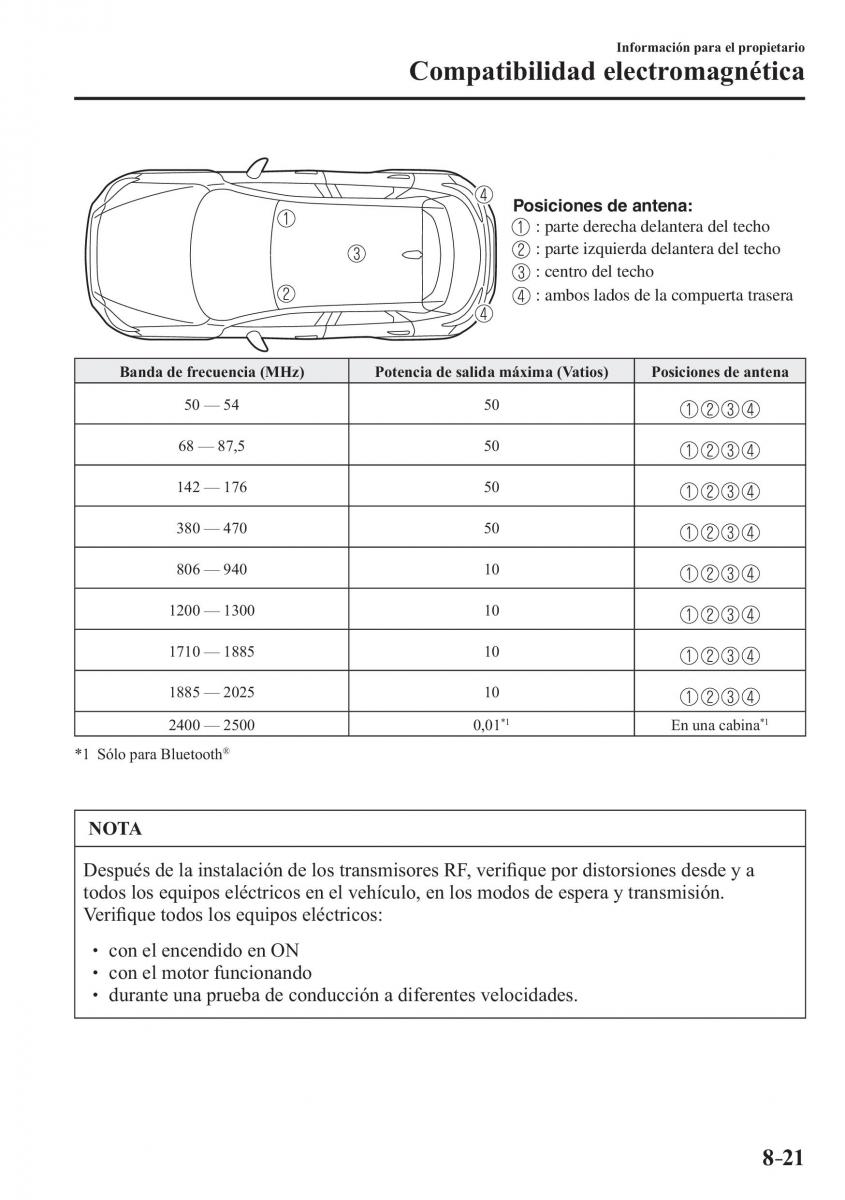 Mazda CX 3 manual del propietario / page 667