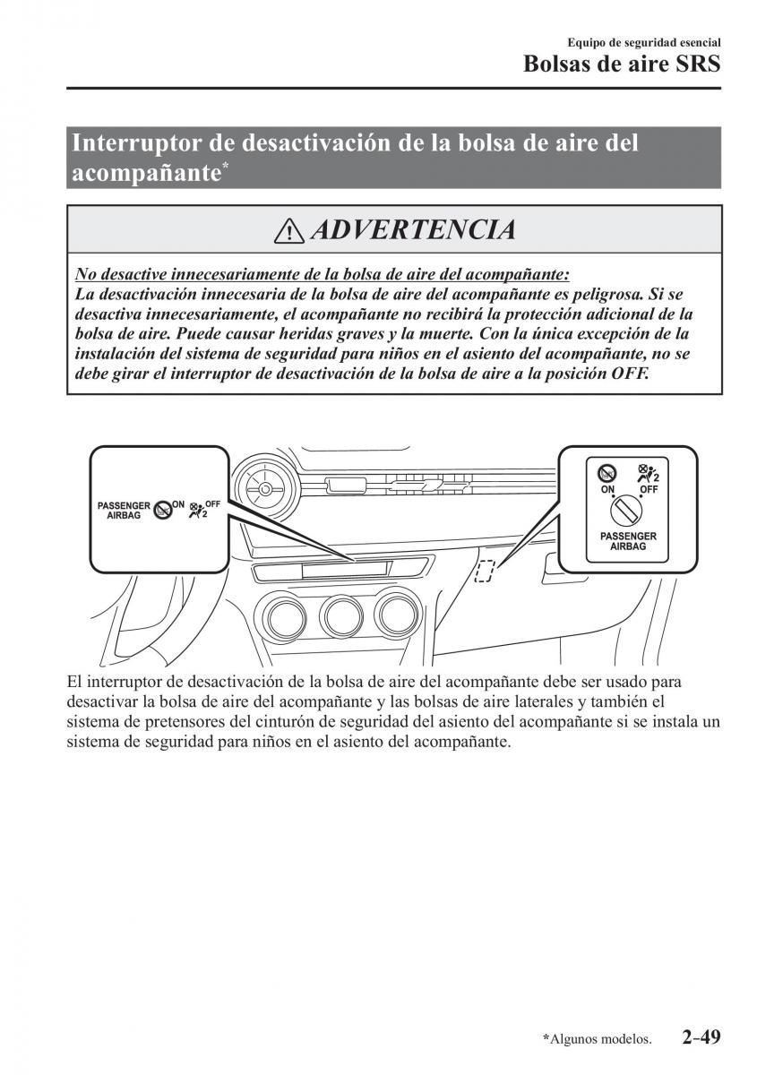 Mazda CX 3 manual del propietario / page 69