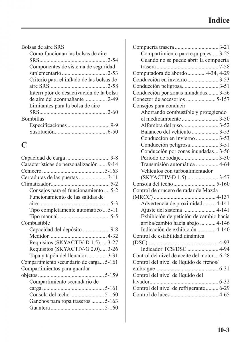 Mazda CX 3 manual del propietario / page 695