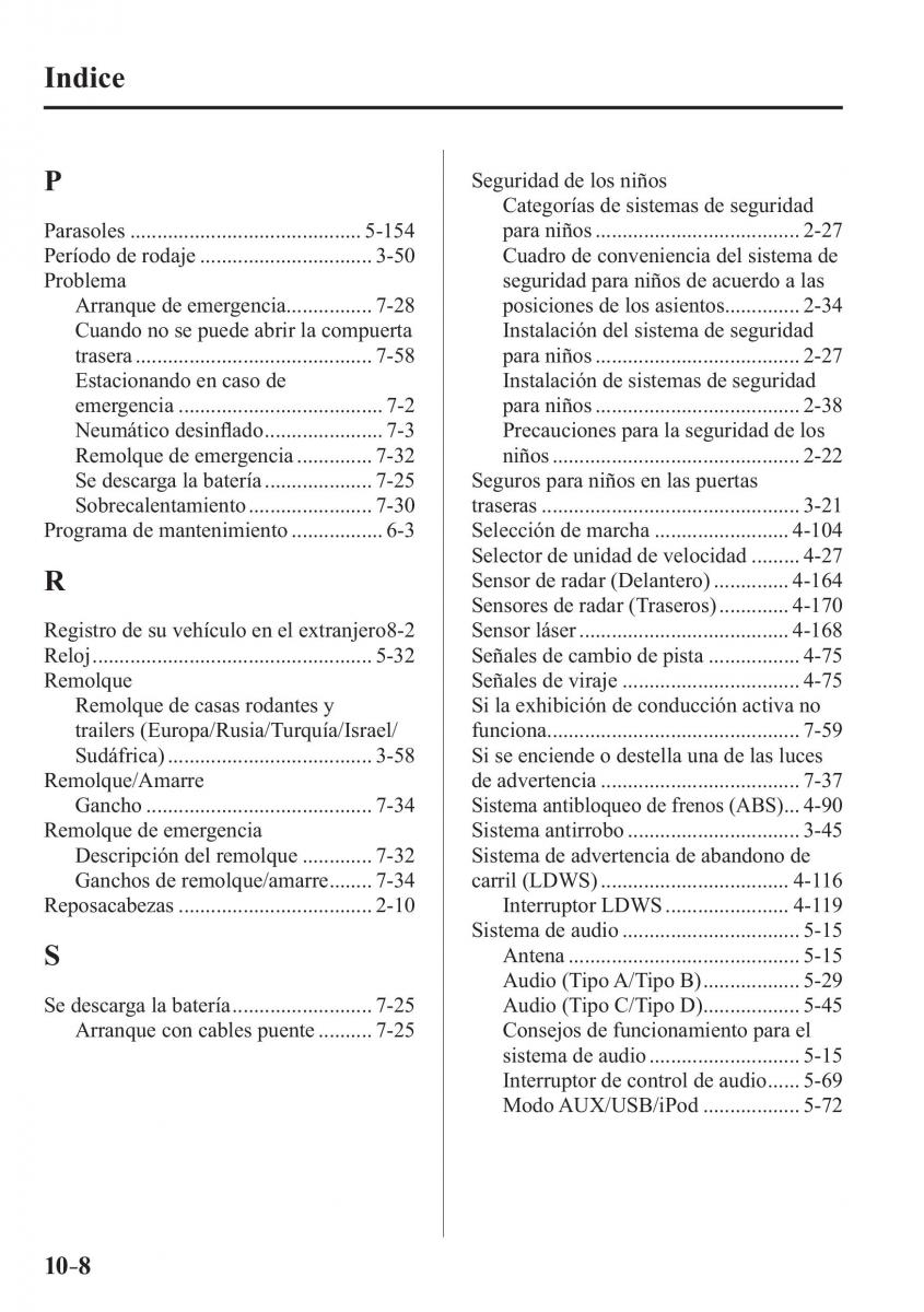 Mazda CX 3 manual del propietario / page 700