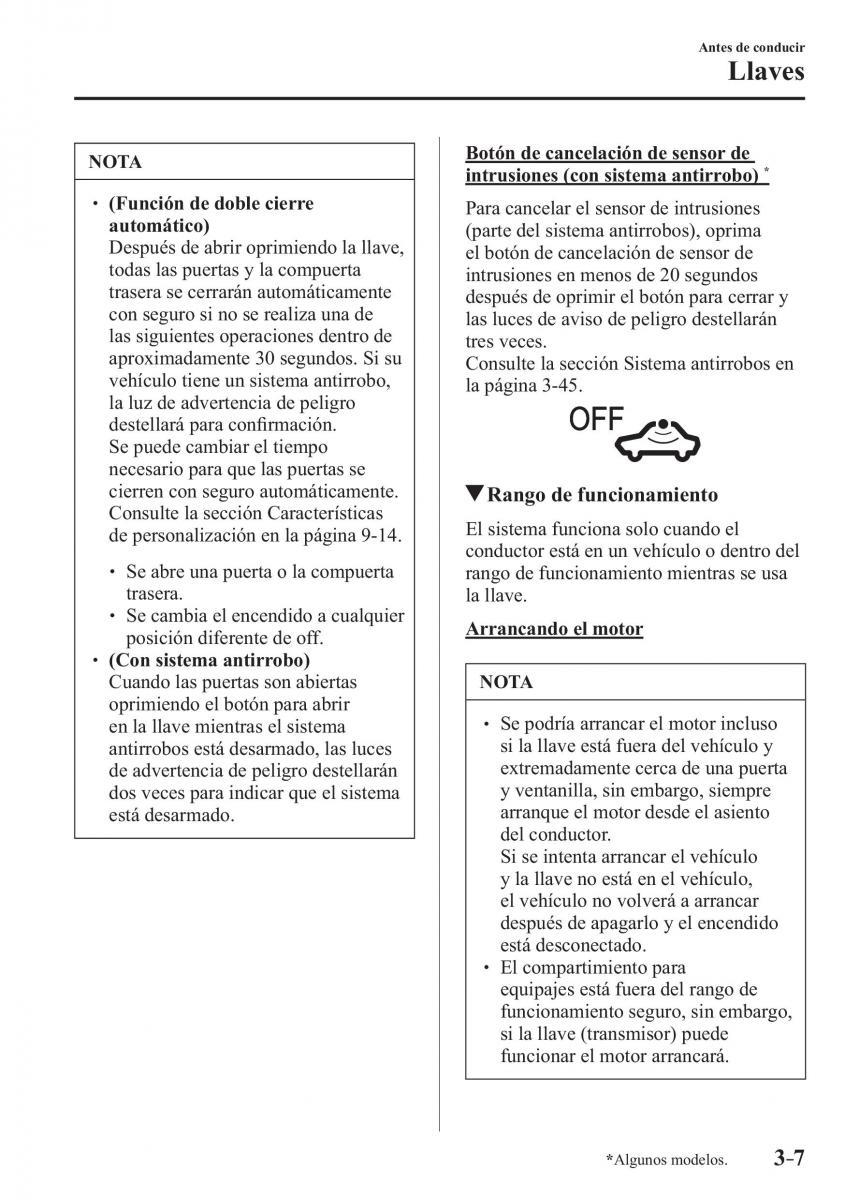 Mazda CX 3 manual del propietario / page 89