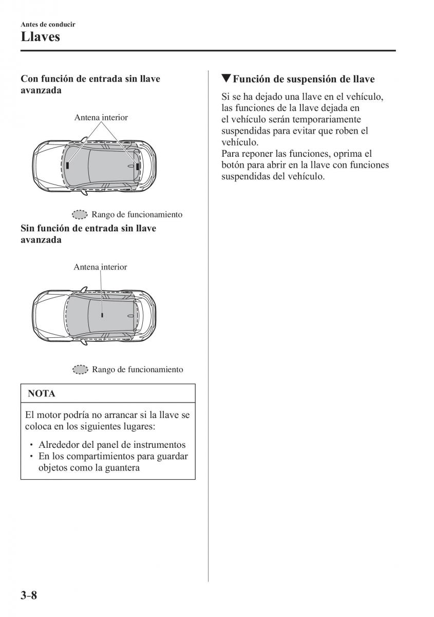 Mazda CX 3 manual del propietario / page 90