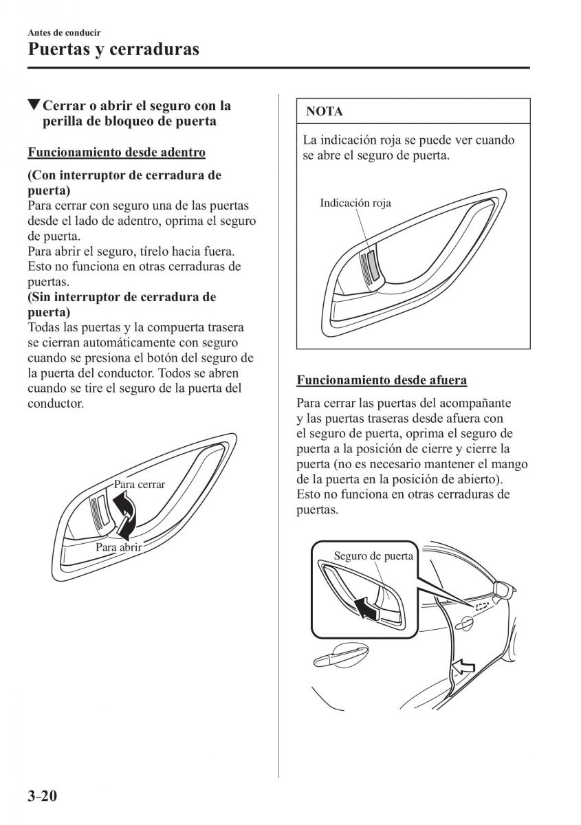 Mazda CX 3 manual del propietario / page 102