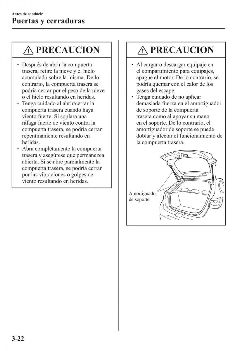 Mazda CX 3 manual del propietario / page 104