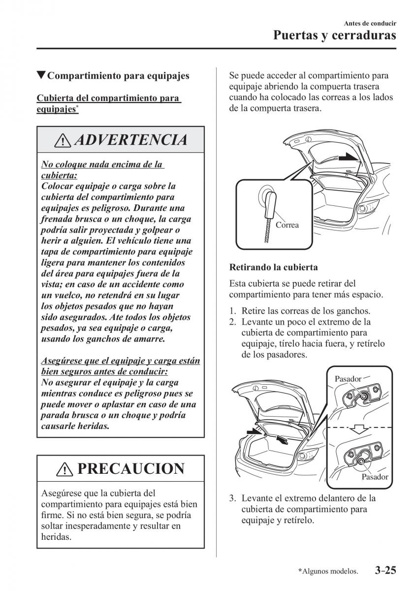 Mazda CX 3 manual del propietario / page 107