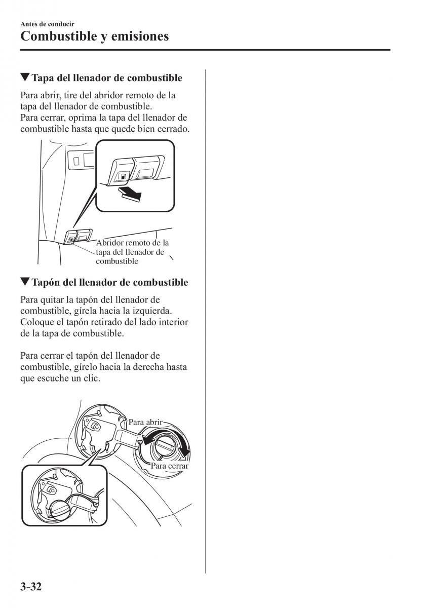 Mazda CX 3 manual del propietario / page 114