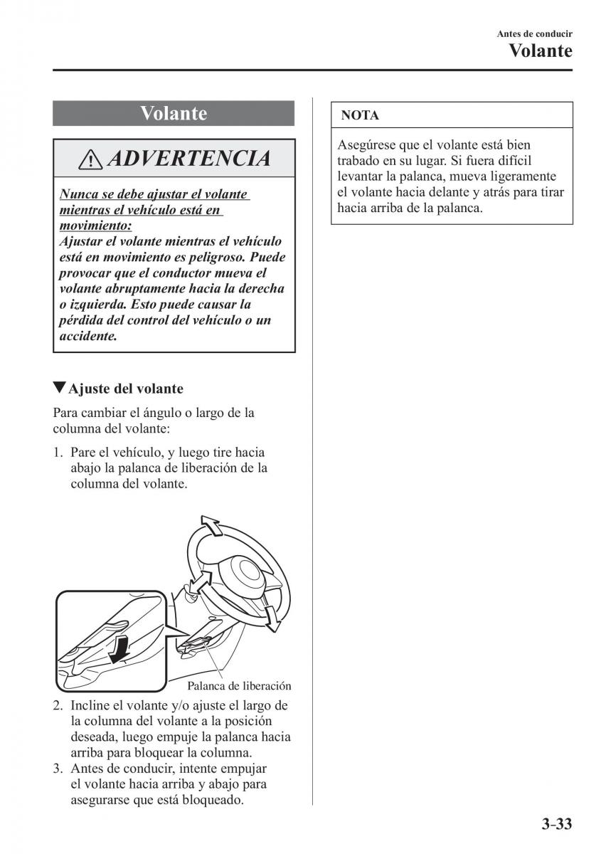 Mazda CX 3 manual del propietario / page 115