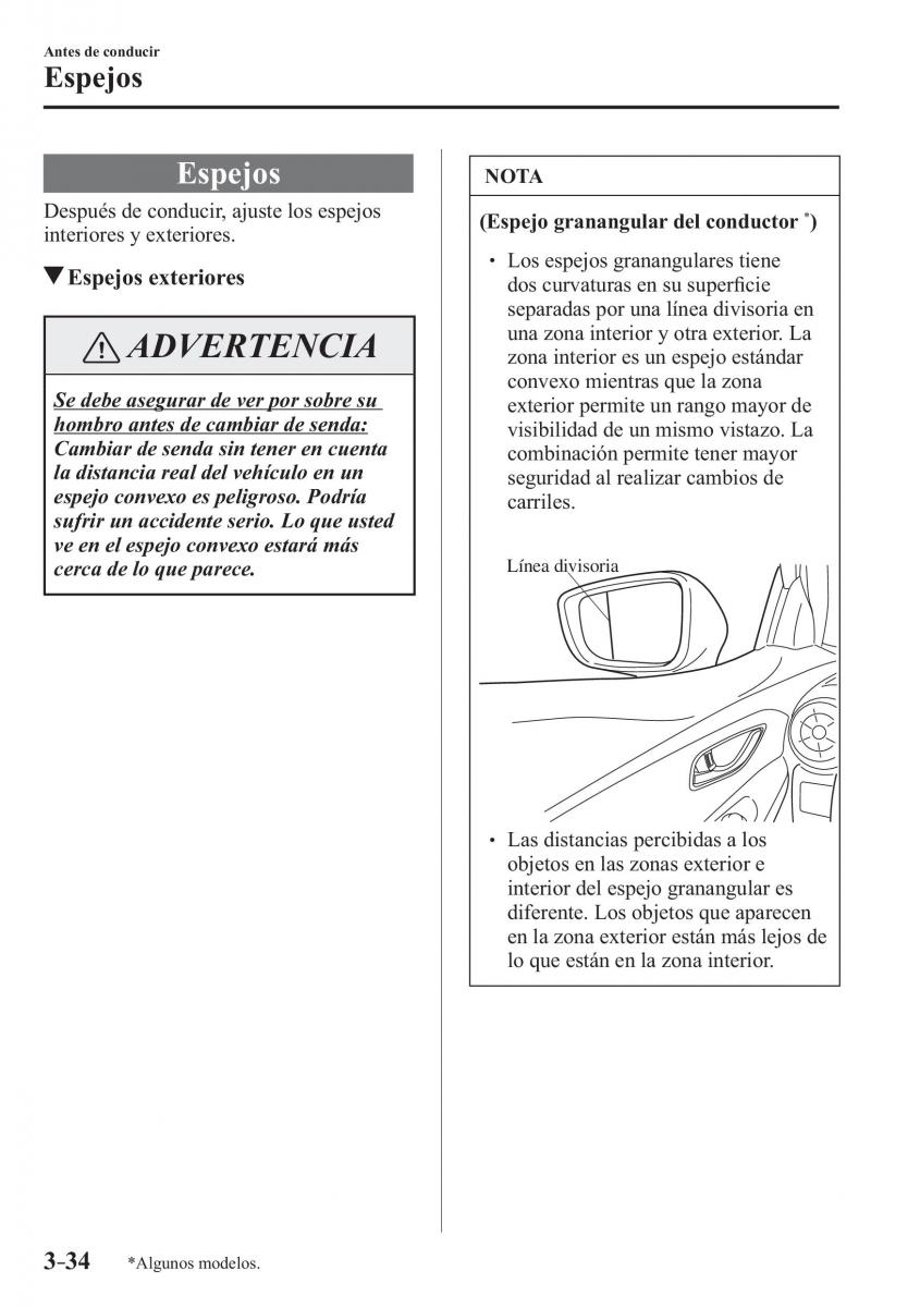 Mazda CX 3 manual del propietario / page 116