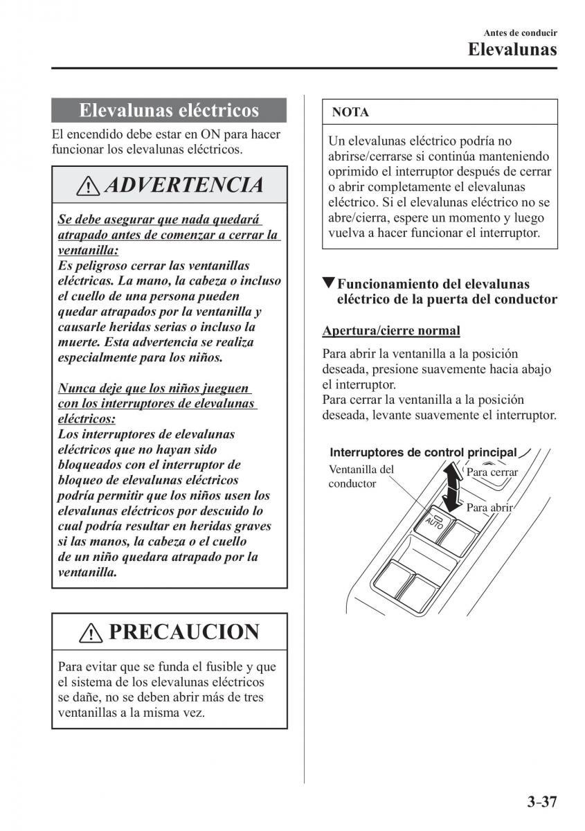 Mazda CX 3 manual del propietario / page 119