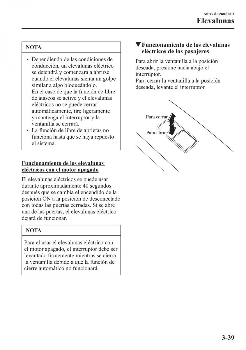 Mazda CX 3 manual del propietario / page 121