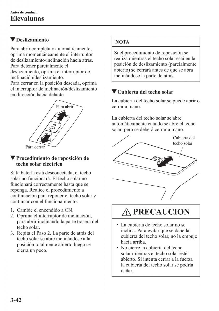 Mazda CX 3 manual del propietario / page 124