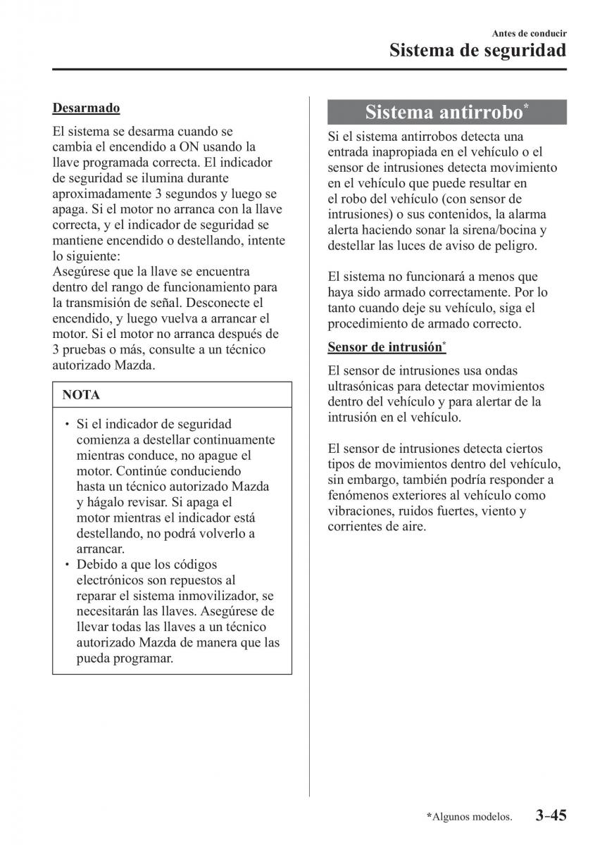 Mazda CX 3 manual del propietario / page 127