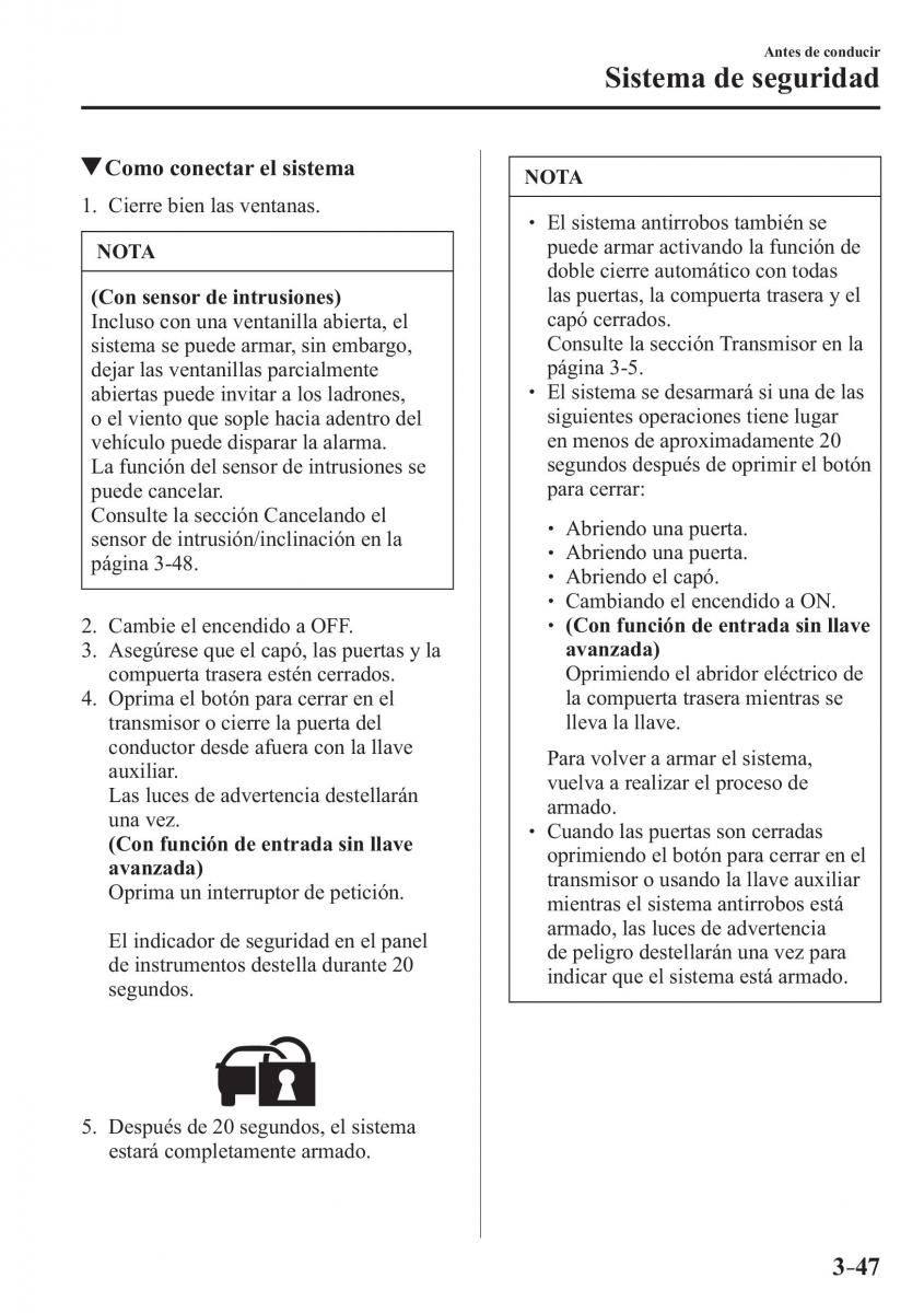 Mazda CX 3 manual del propietario / page 129