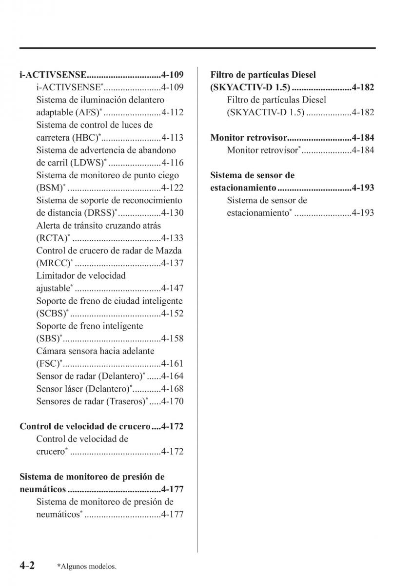 Mazda CX 3 manual del propietario / page 150