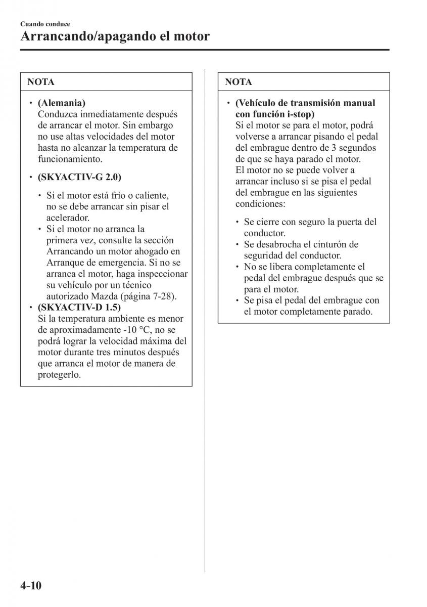 Mazda CX 3 manual del propietario / page 158