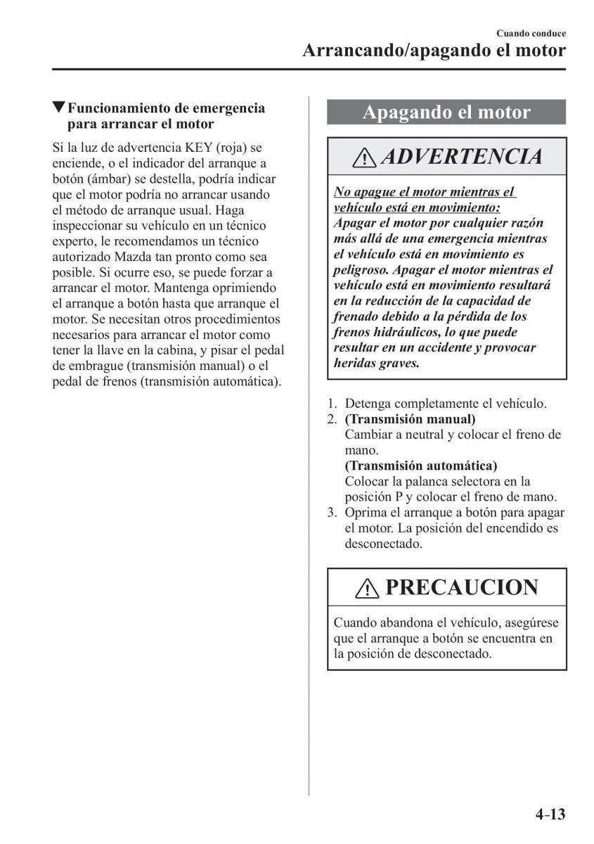 Mazda CX 3 manual del propietario / page 161