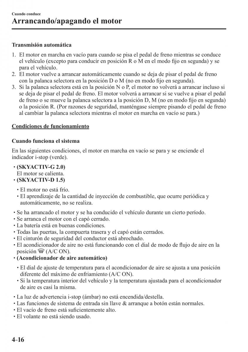 Mazda CX 3 manual del propietario / page 164