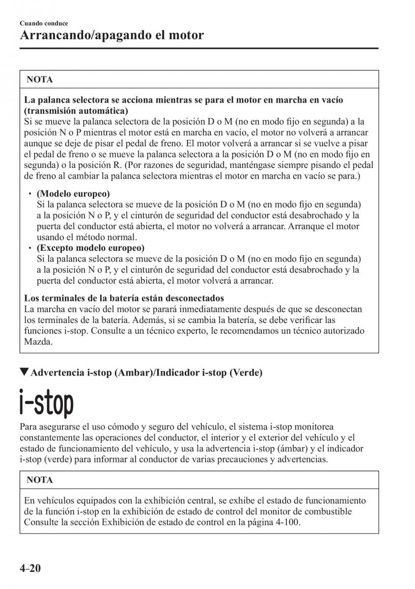 Mazda CX 3 manual del propietario / page 168