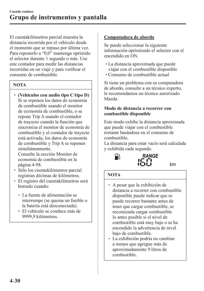 Mazda CX 3 manual del propietario / page 178