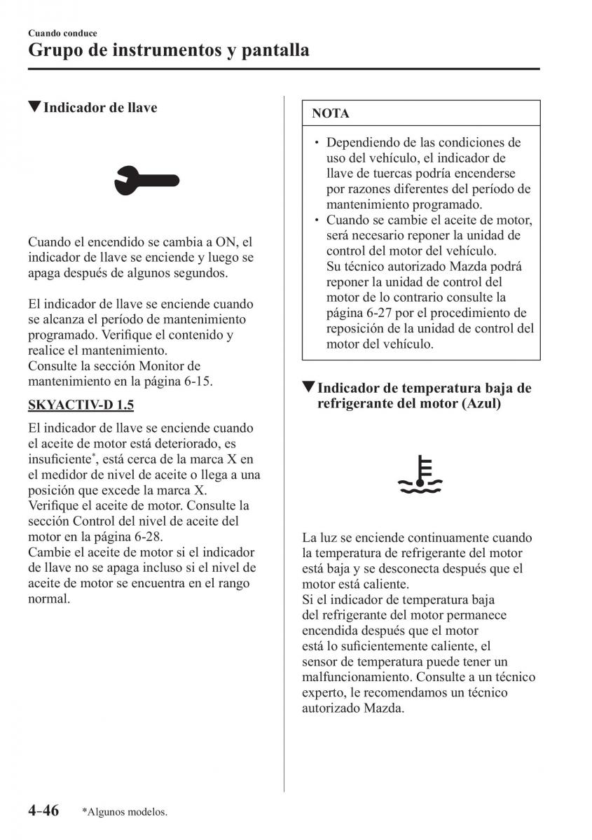 Mazda CX 3 manual del propietario / page 194