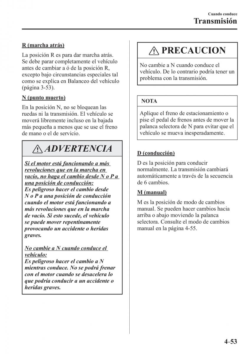 Mazda CX 3 manual del propietario / page 201