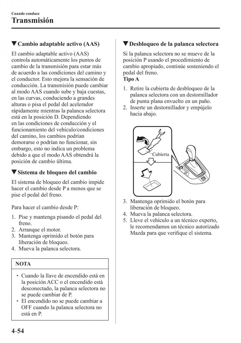 Mazda CX 3 manual del propietario / page 202