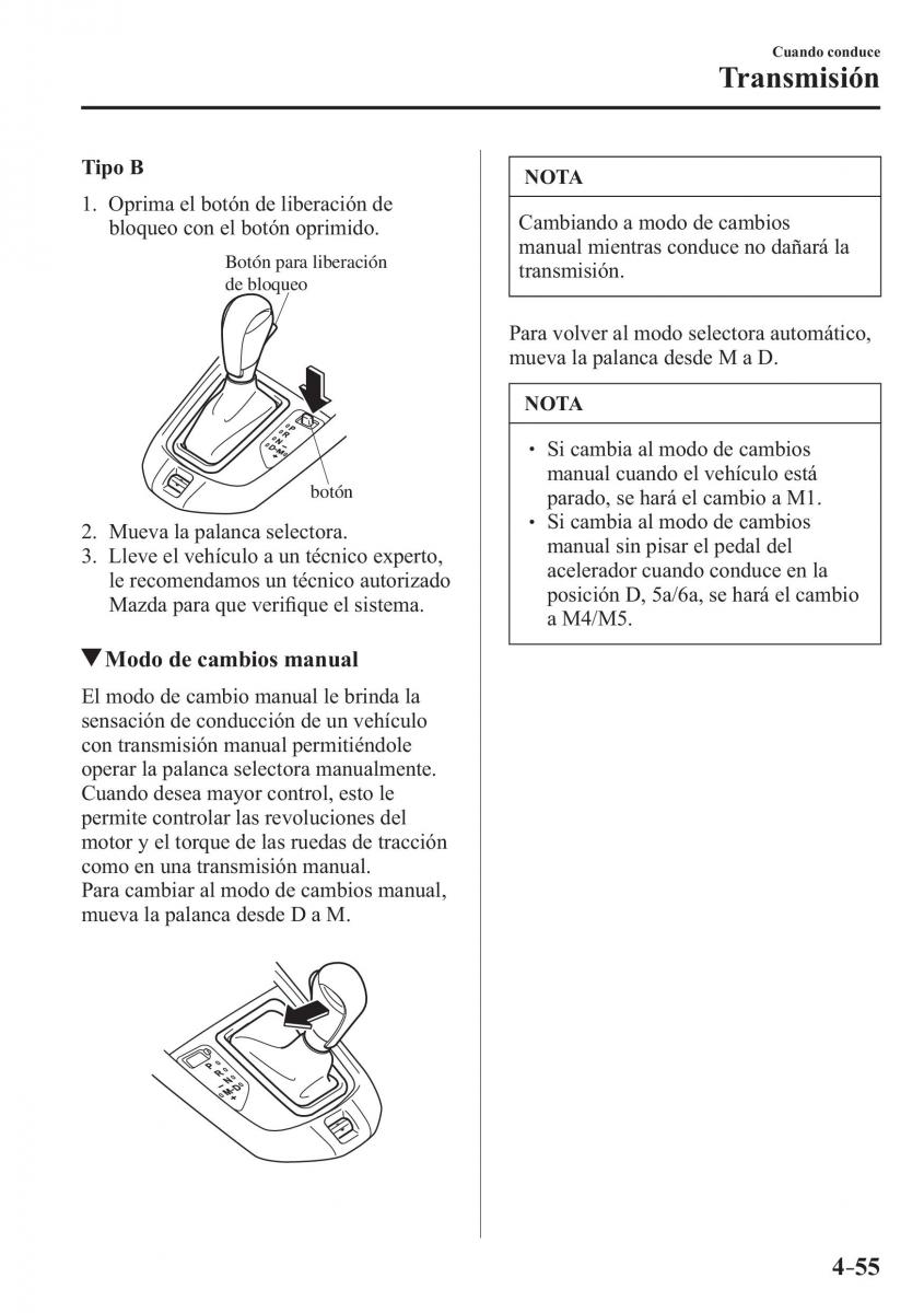 Mazda CX 3 manual del propietario / page 203