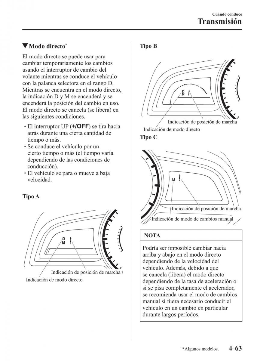 Mazda CX 3 manual del propietario / page 211