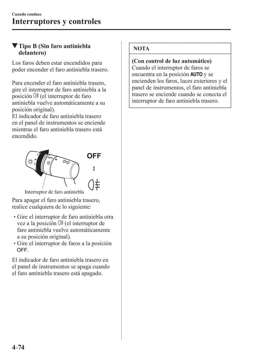 Mazda CX 3 manual del propietario / page 222