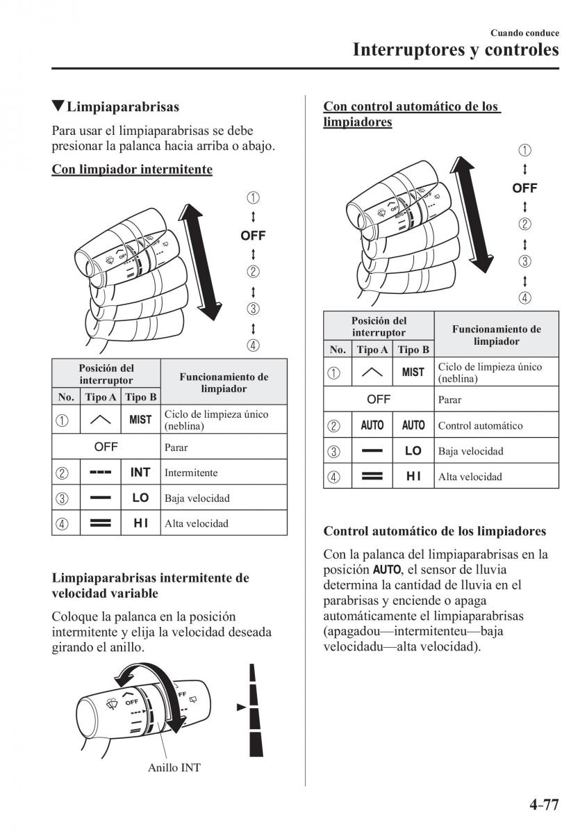 Mazda CX 3 manual del propietario / page 225