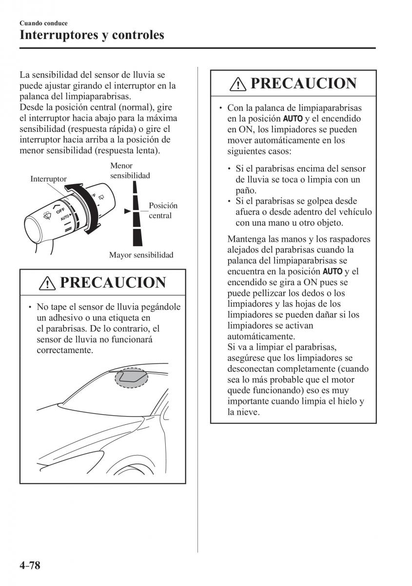 Mazda CX 3 manual del propietario / page 226