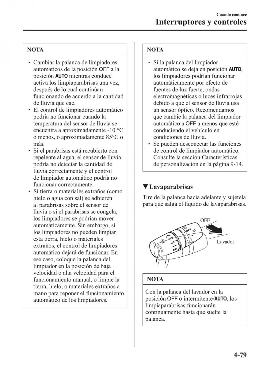 Mazda CX 3 manual del propietario / page 227