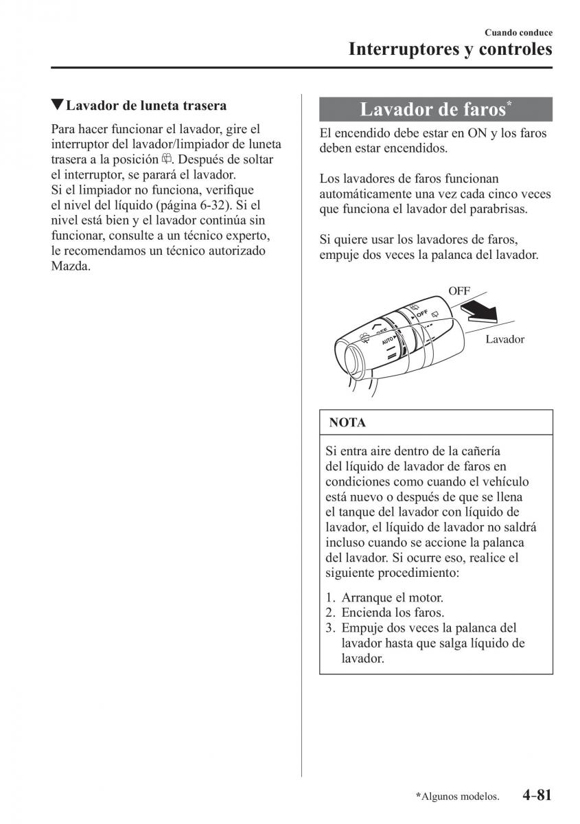 Mazda CX 3 manual del propietario / page 229