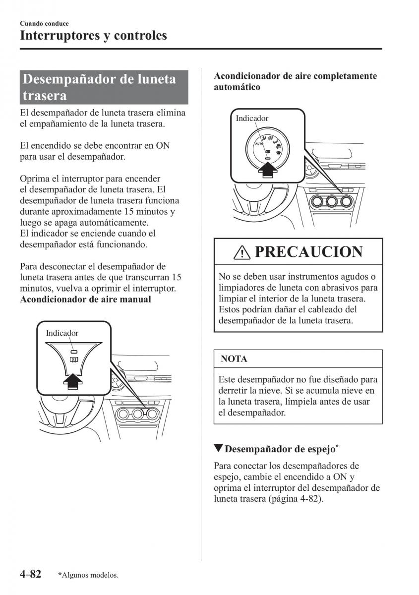 Mazda CX 3 manual del propietario / page 230