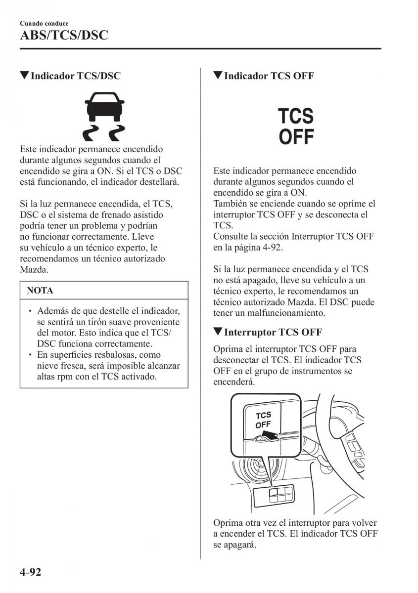 Mazda CX 3 manual del propietario / page 240