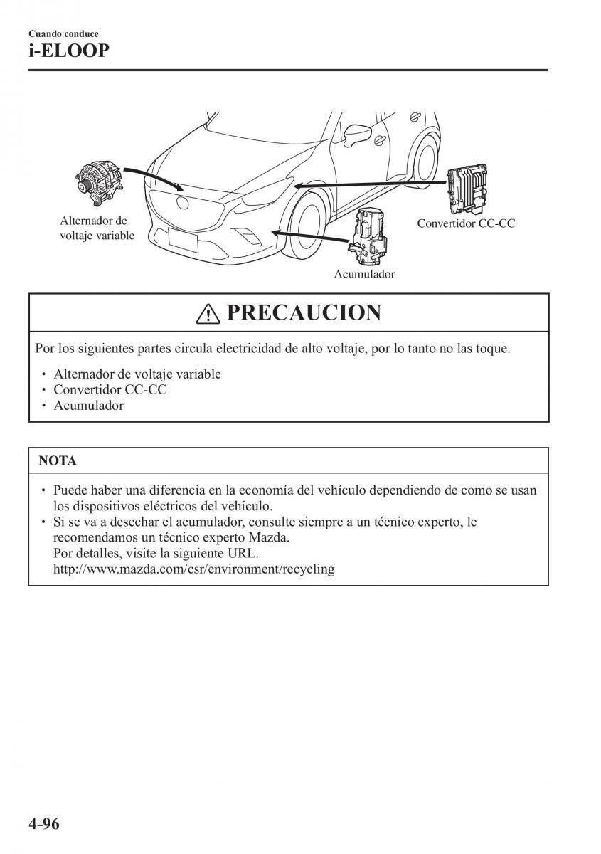 Mazda CX 3 manual del propietario / page 244