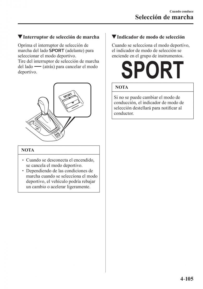 Mazda CX 3 manual del propietario / page 253