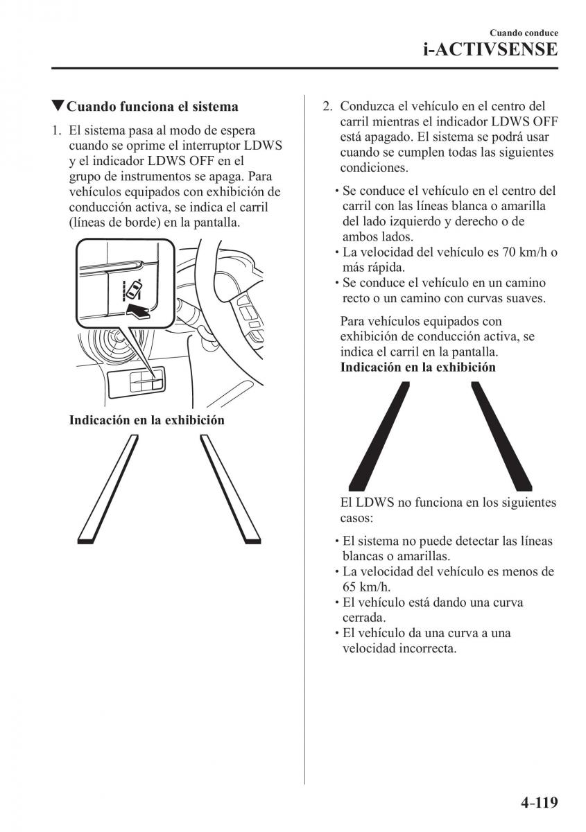 Mazda CX 3 manual del propietario / page 267