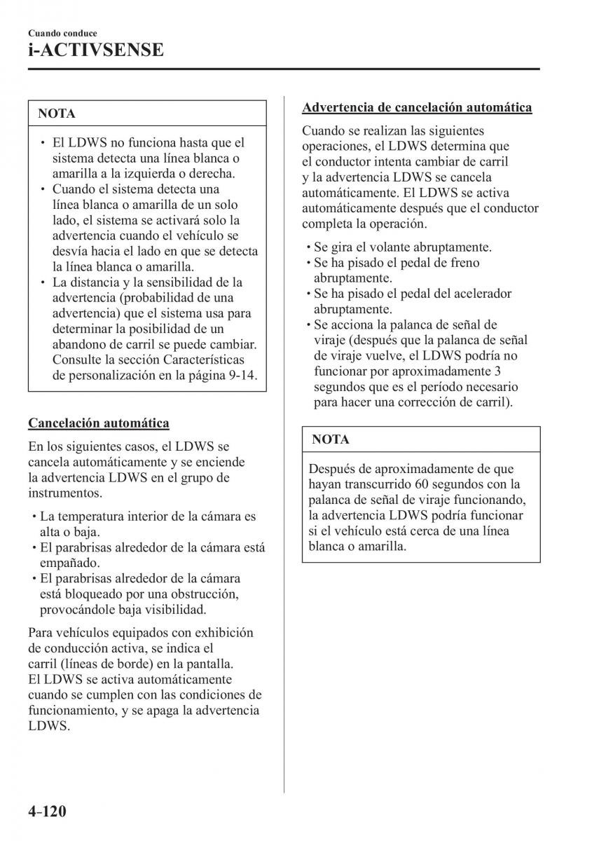 Mazda CX 3 manual del propietario / page 268