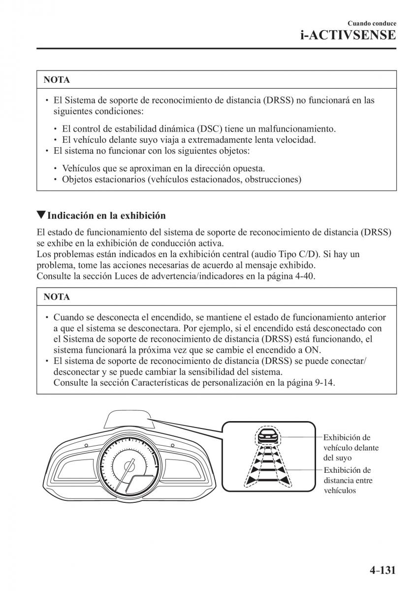 Mazda CX 3 manual del propietario / page 279