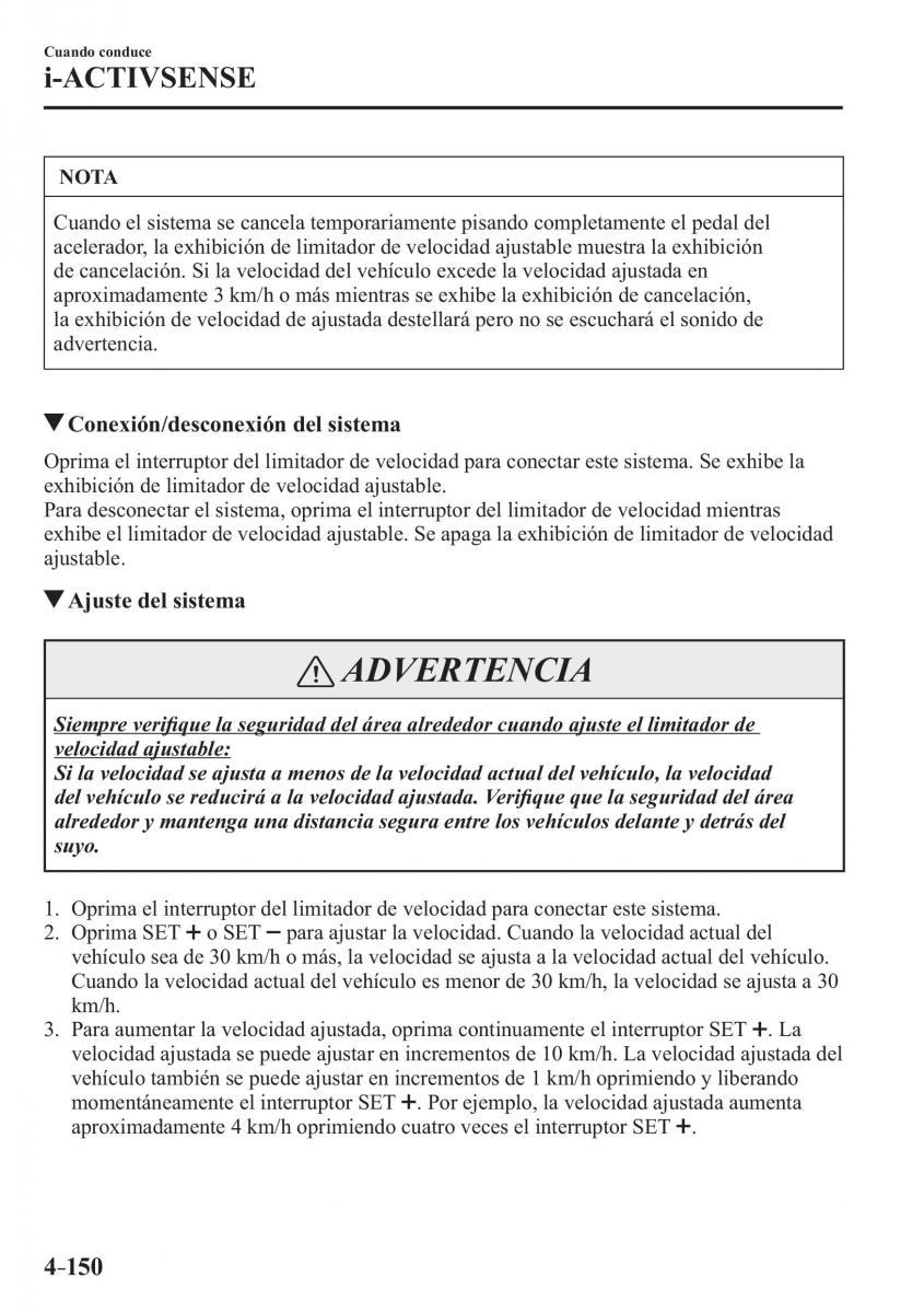 Mazda CX 3 manual del propietario / page 298