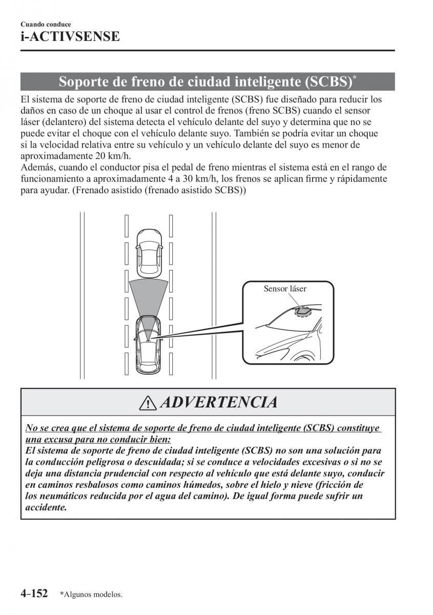 Mazda CX 3 manual del propietario / page 300