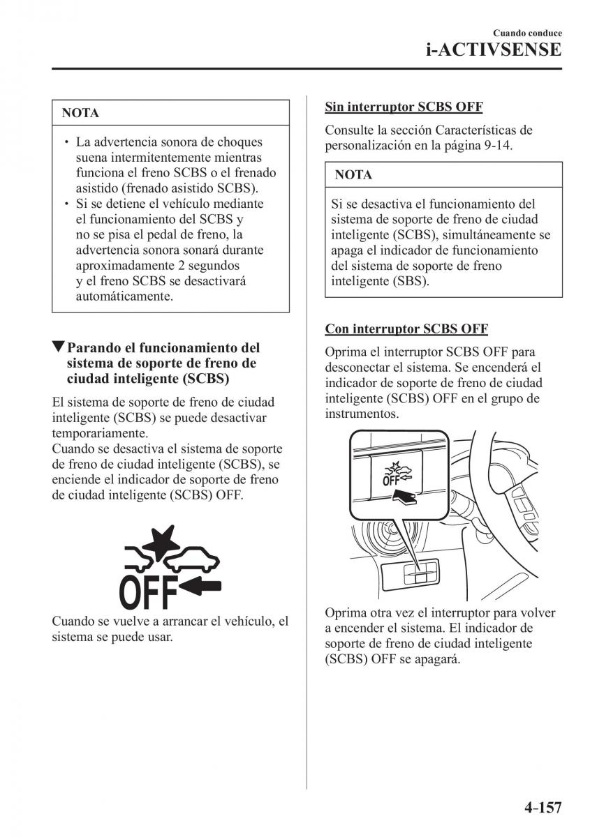 Mazda CX 3 manual del propietario / page 305