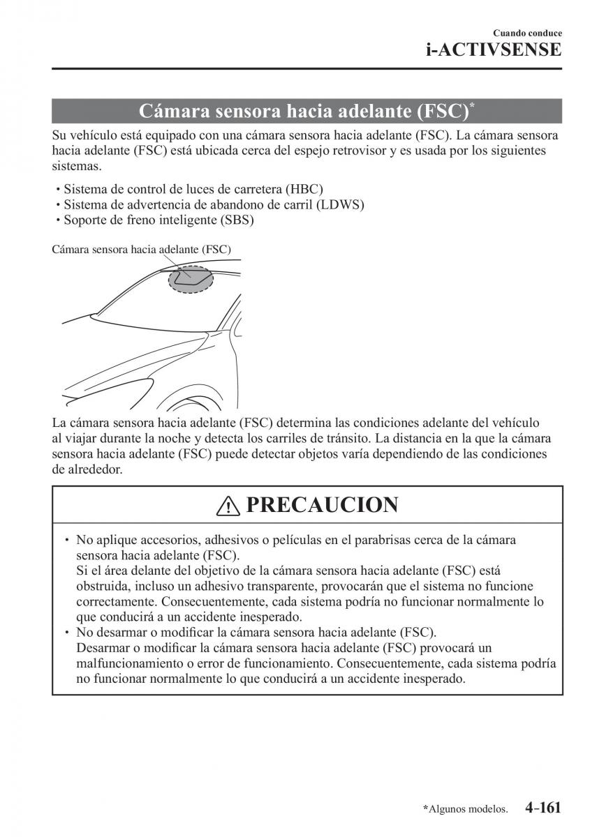 Mazda CX 3 manual del propietario / page 309